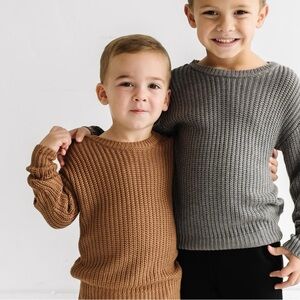 Little Sleepies Caramel Ribbed Knit Sweater (6-12Months)